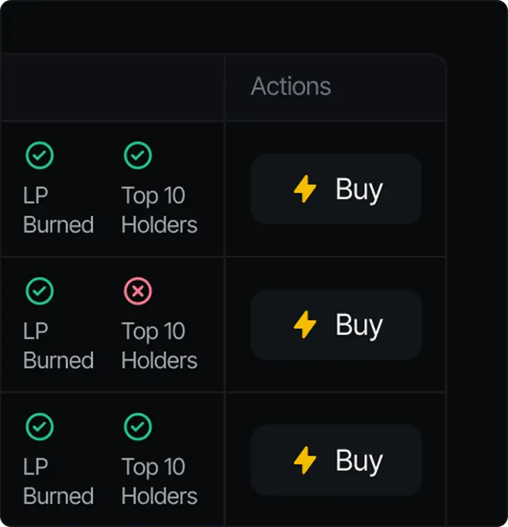 Trade in seconds